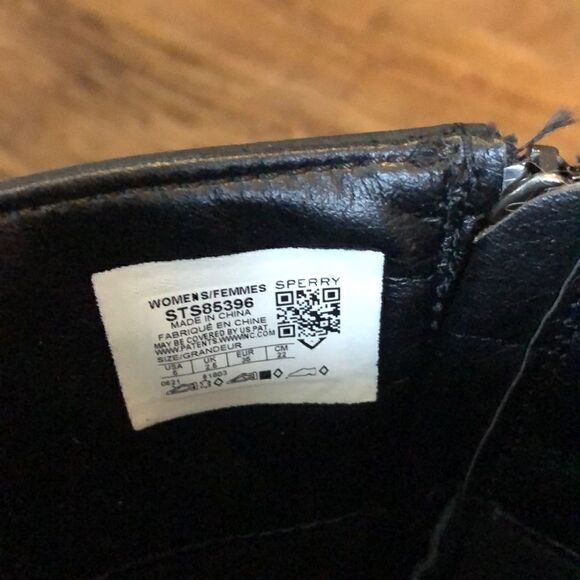 Sperry Saltwater Tall Buckle Nylon Quilt black size 5 - Picture 5 of 13